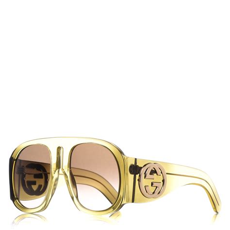 gucci aviator optical glasses|gucci oversized aviator sunglasses.